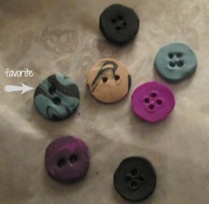 clay buttons
